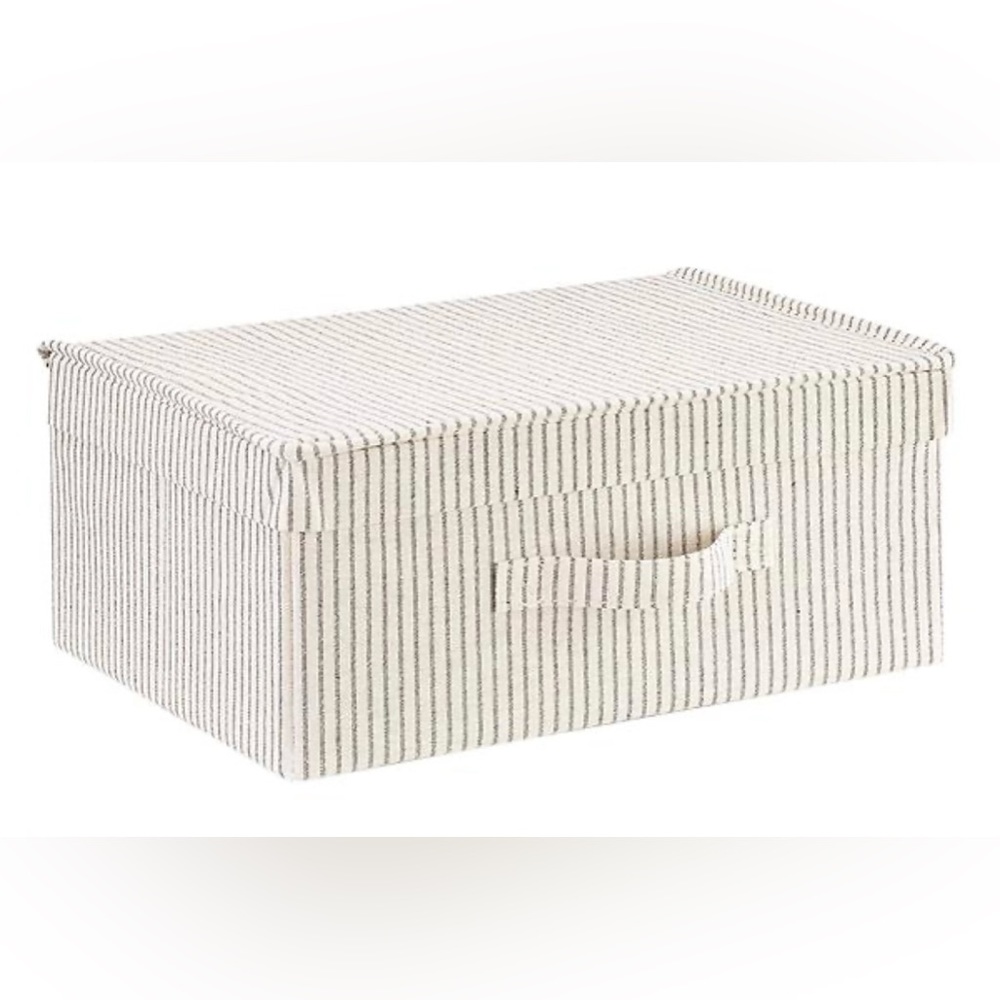 Container Store Fabric Storage Box Farmhouse color - Small
